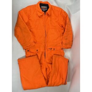 Winchester Conceal Insulated Hunting Snow Suit Coveralls Orange Mens Size L